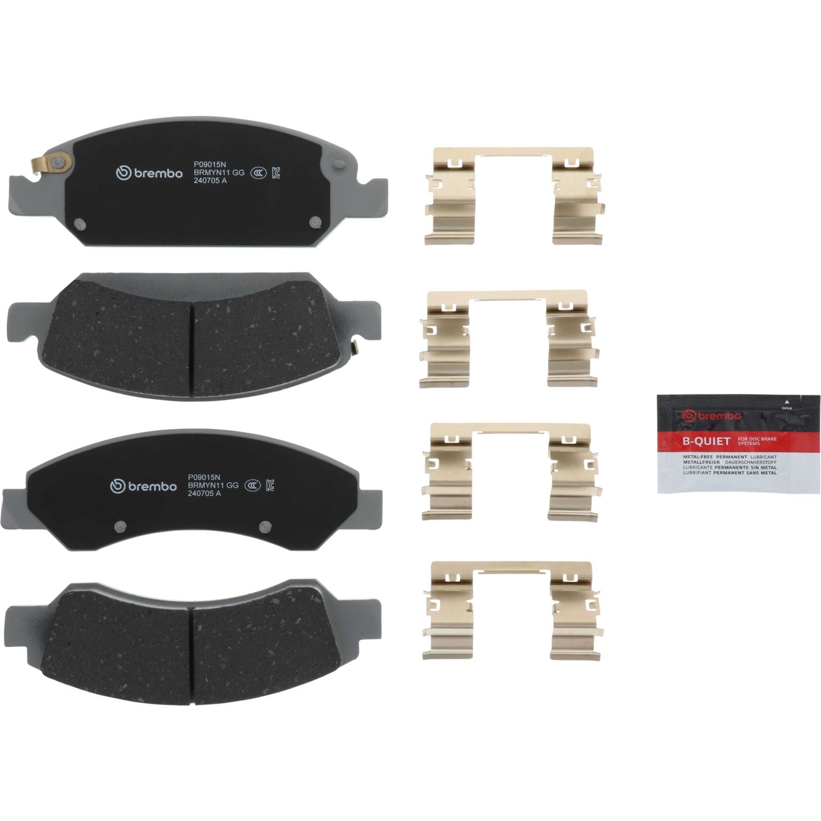 PRIME Ceramic Front Disc Brake Pad Set - P09015N_02