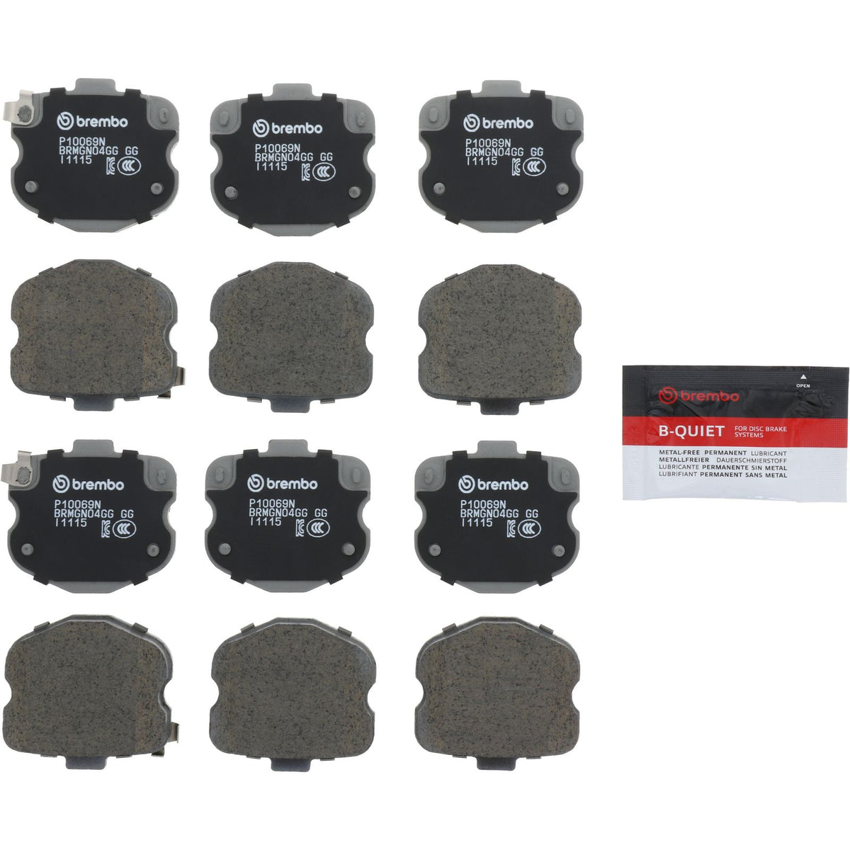 PRIME Ceramic Front Disc Brake Pad Set - P10069N_02