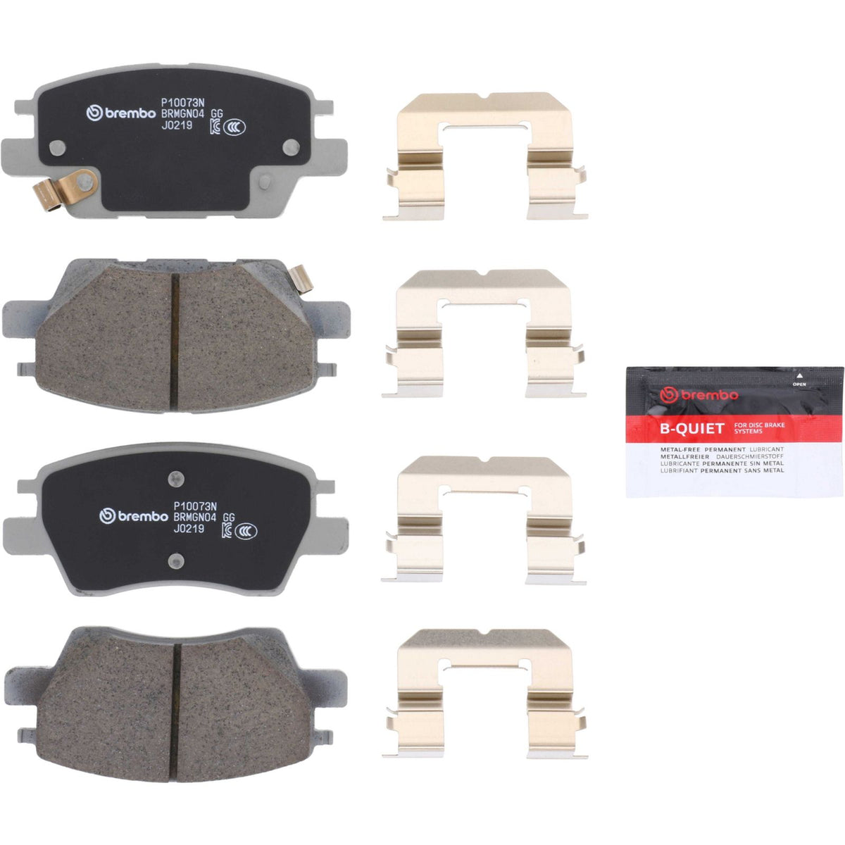 PRIME Ceramic Front Disc Brake Pad Set - P10073N_26