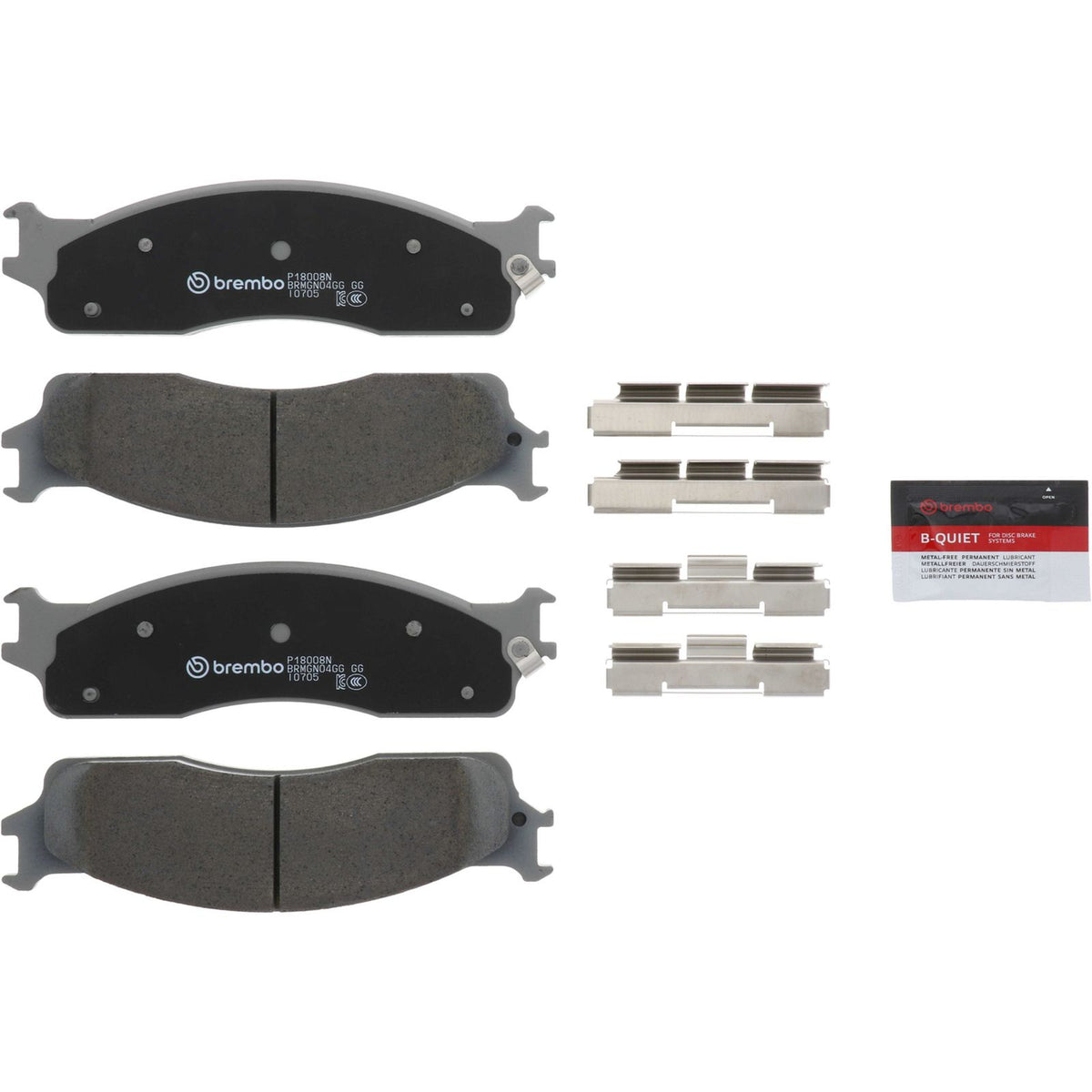 PRIME Ceramic Front Disc Brake Pad Set - P18008N_26