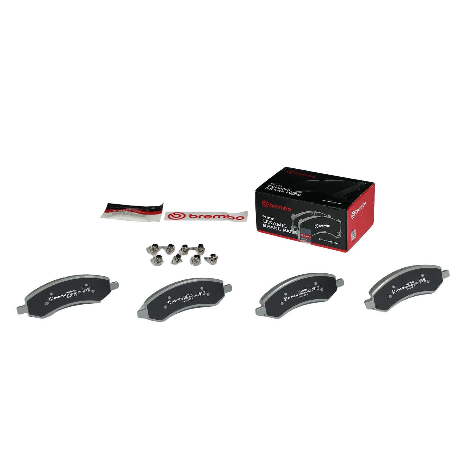 PRIME Ceramic Front Disc Brake Pad Set P18013N | Brembostore