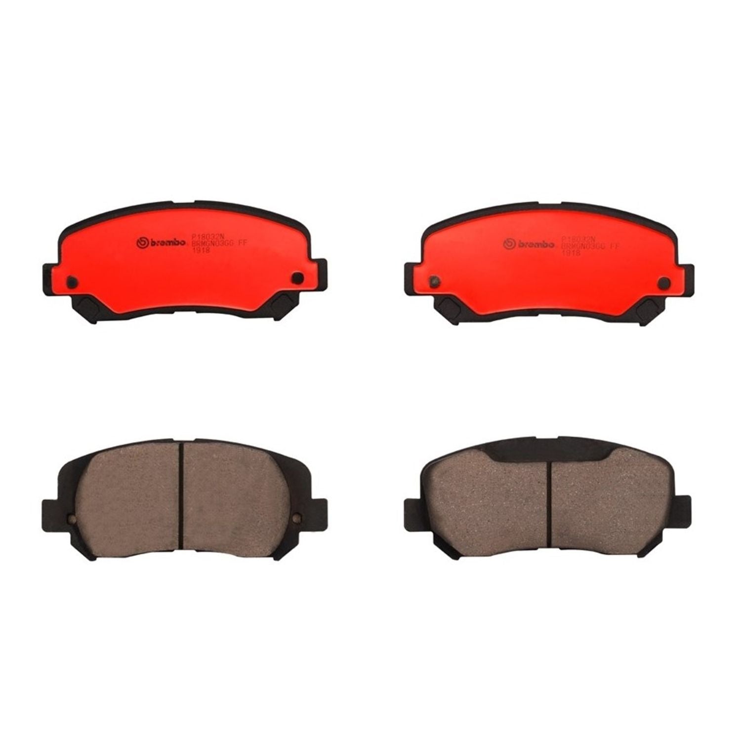 PRIME Ceramic Front Disc Brake Pad Set - P18032N_01
