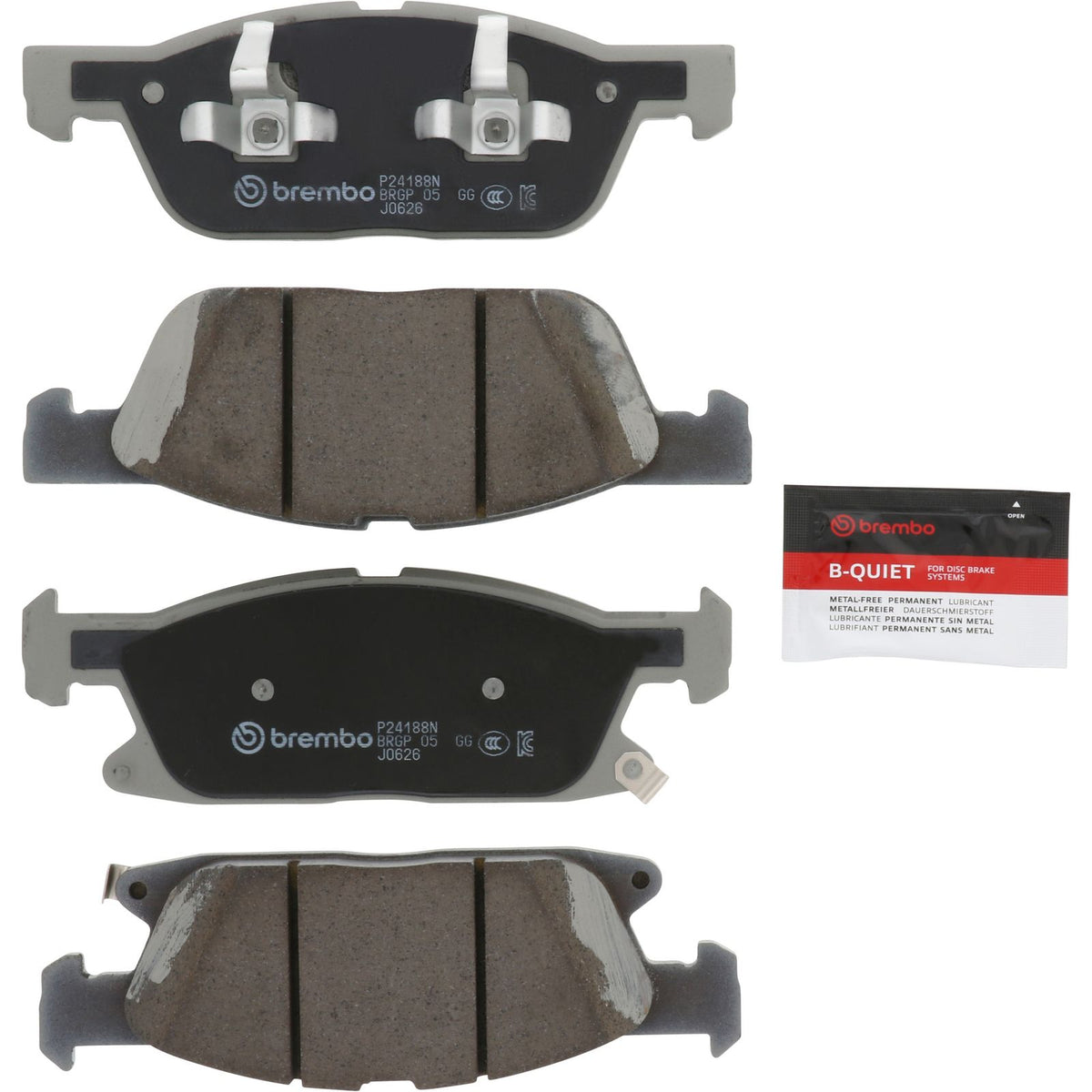 PRIME Ceramic Front Disc Brake Pad Set - P24188N_06