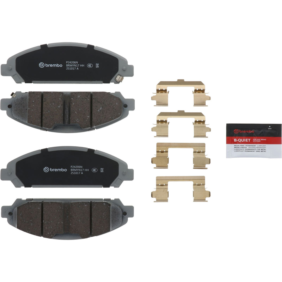 PRIME Ceramic Front Disc Brake Pad Set - P24206N_02