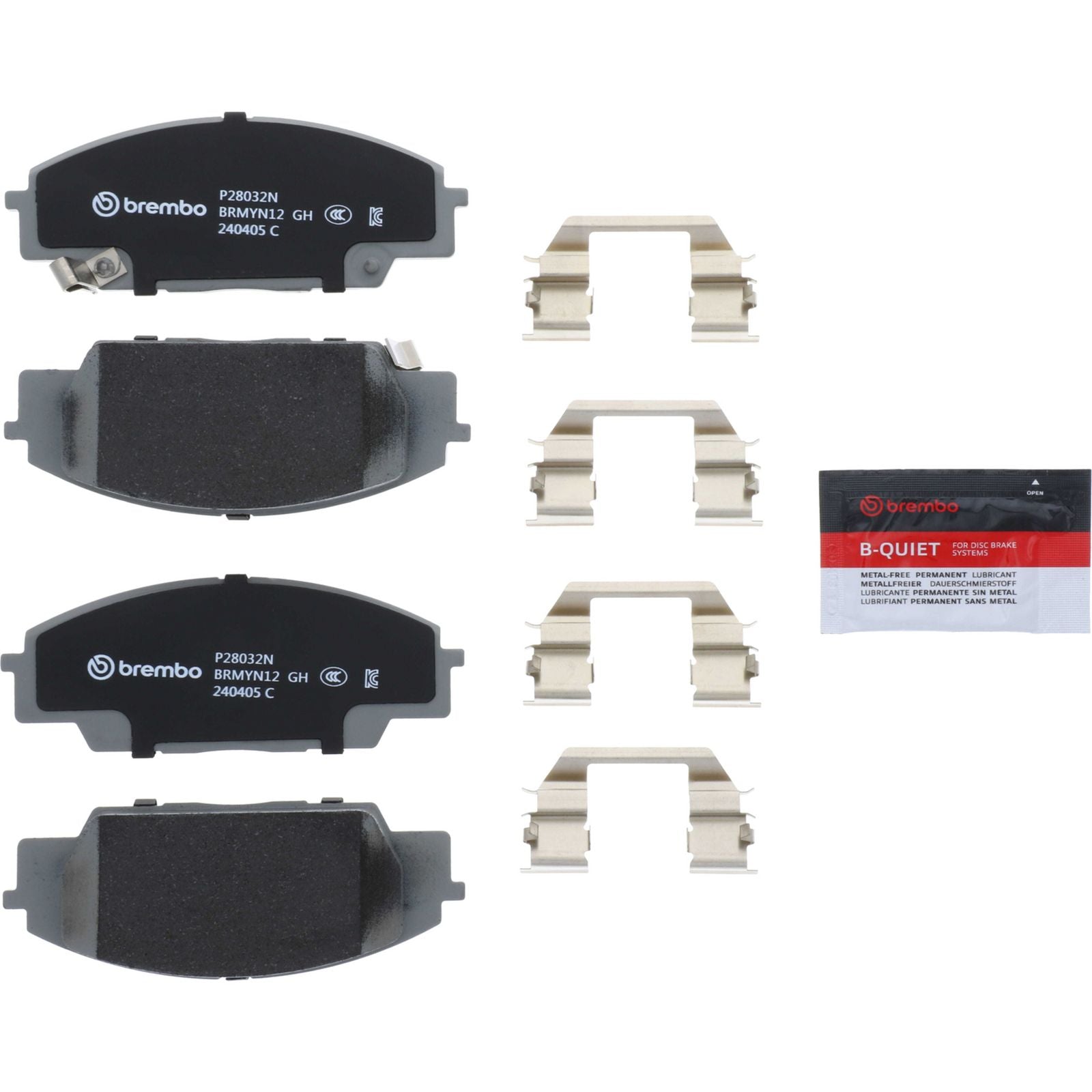 PRIME Ceramic Front Disc Brake Pad Set - P28032N_26