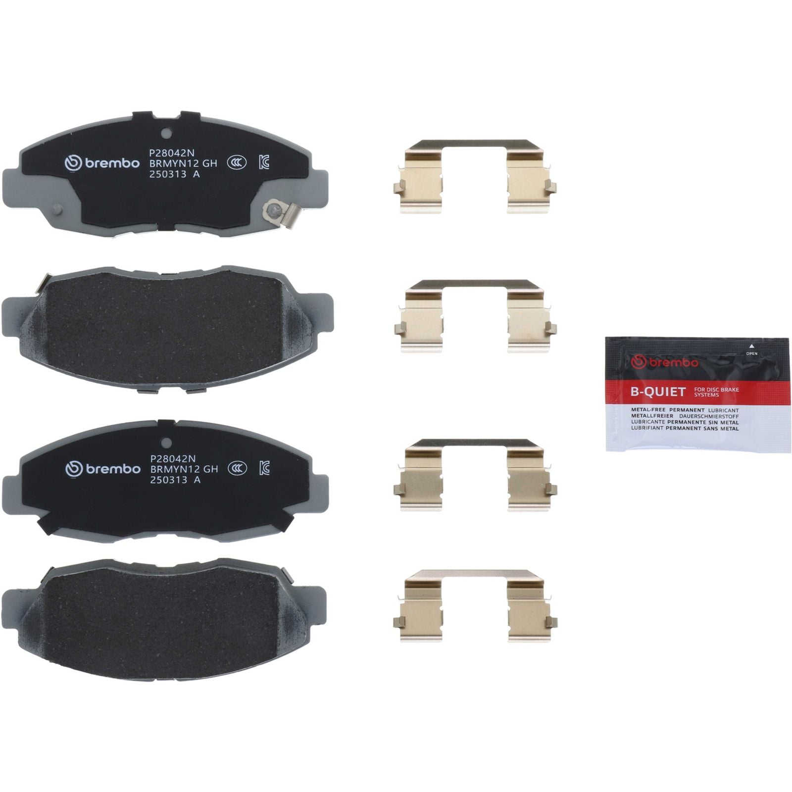 PRIME Ceramic Front Disc Brake Pad Set - P28042N_26