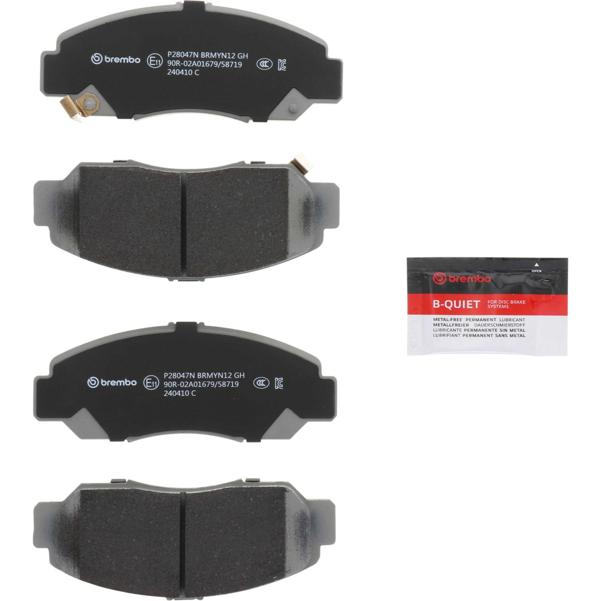 PRIME Ceramic Front Disc Brake Pad Set - P28047N_30