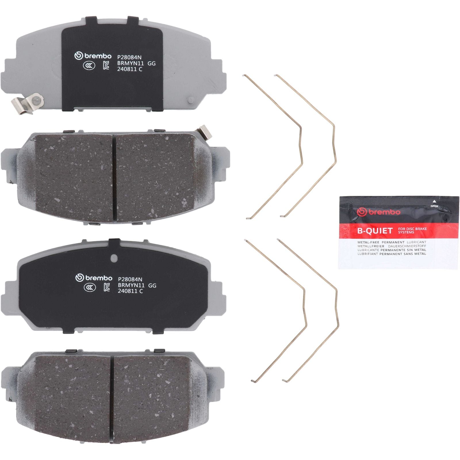 PRIME Ceramic Front Disc Brake Pad Set - P28084N_02