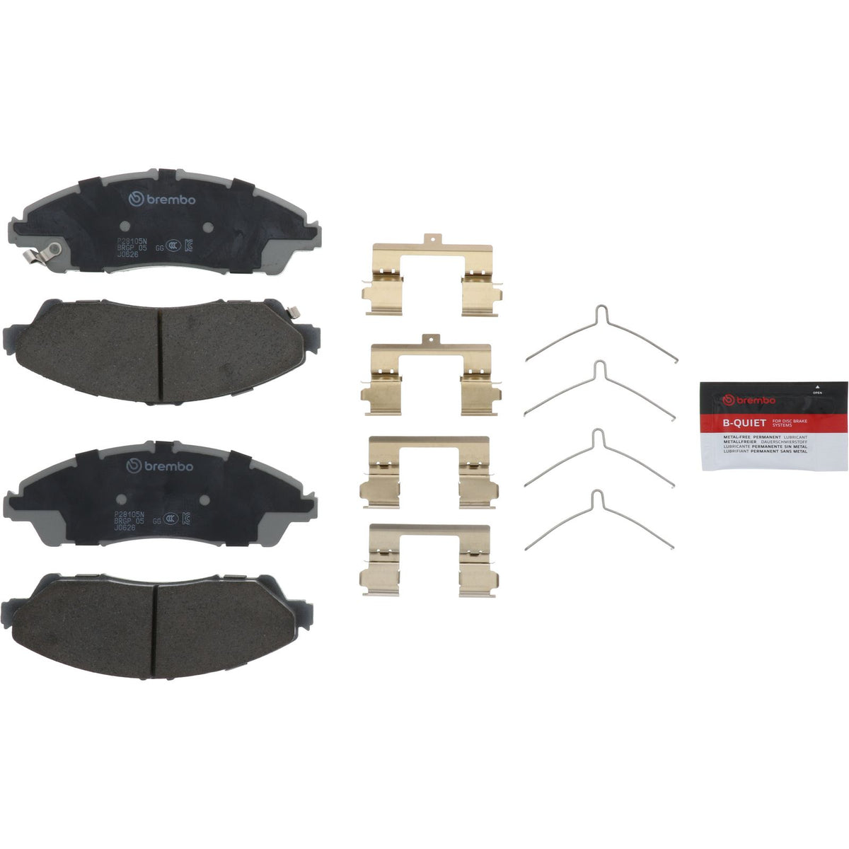 PRIME Ceramic Front Disc Brake Pad Set - P28105N_02
