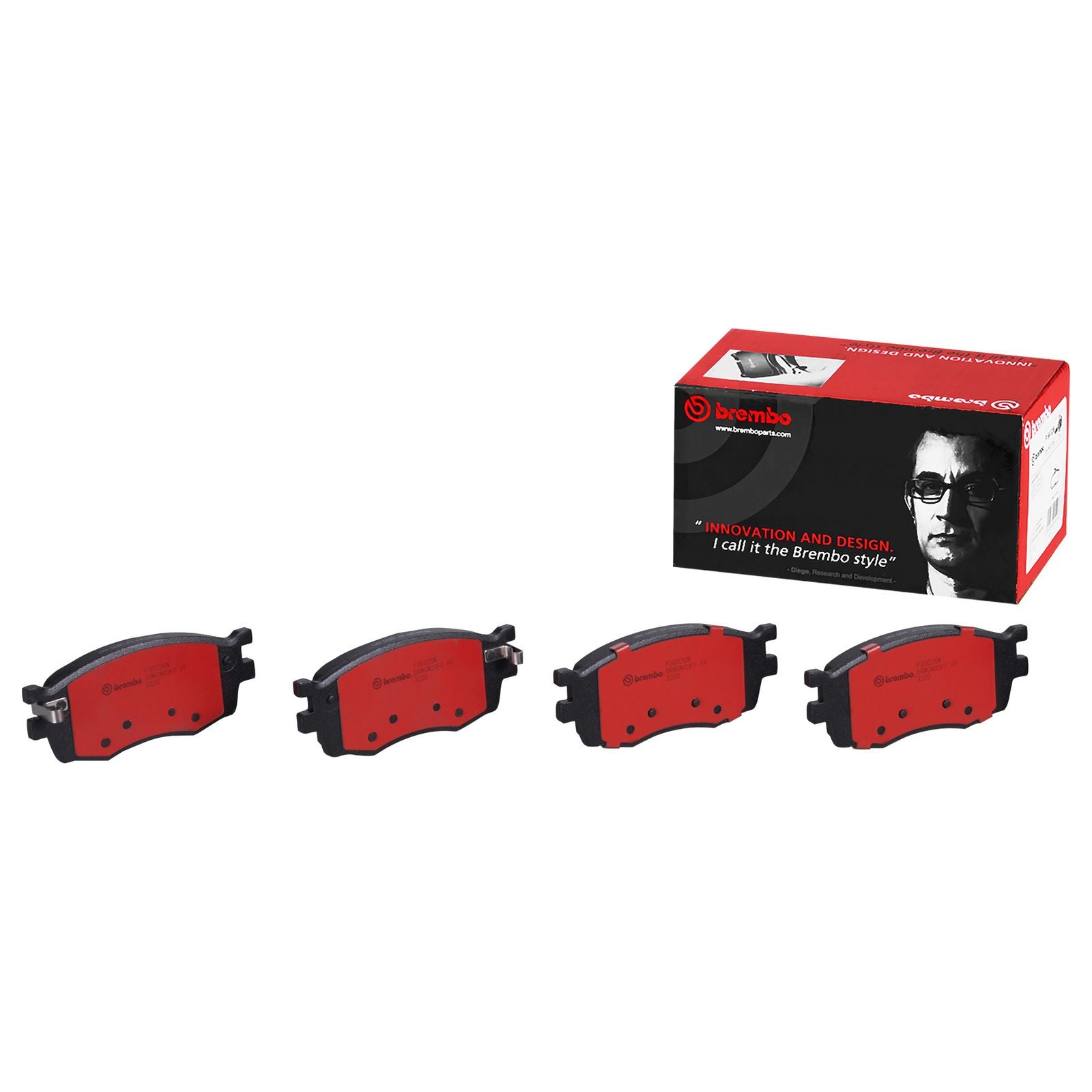 PRIME Ceramic Front Disc Brake Pad Set - P30026N_01