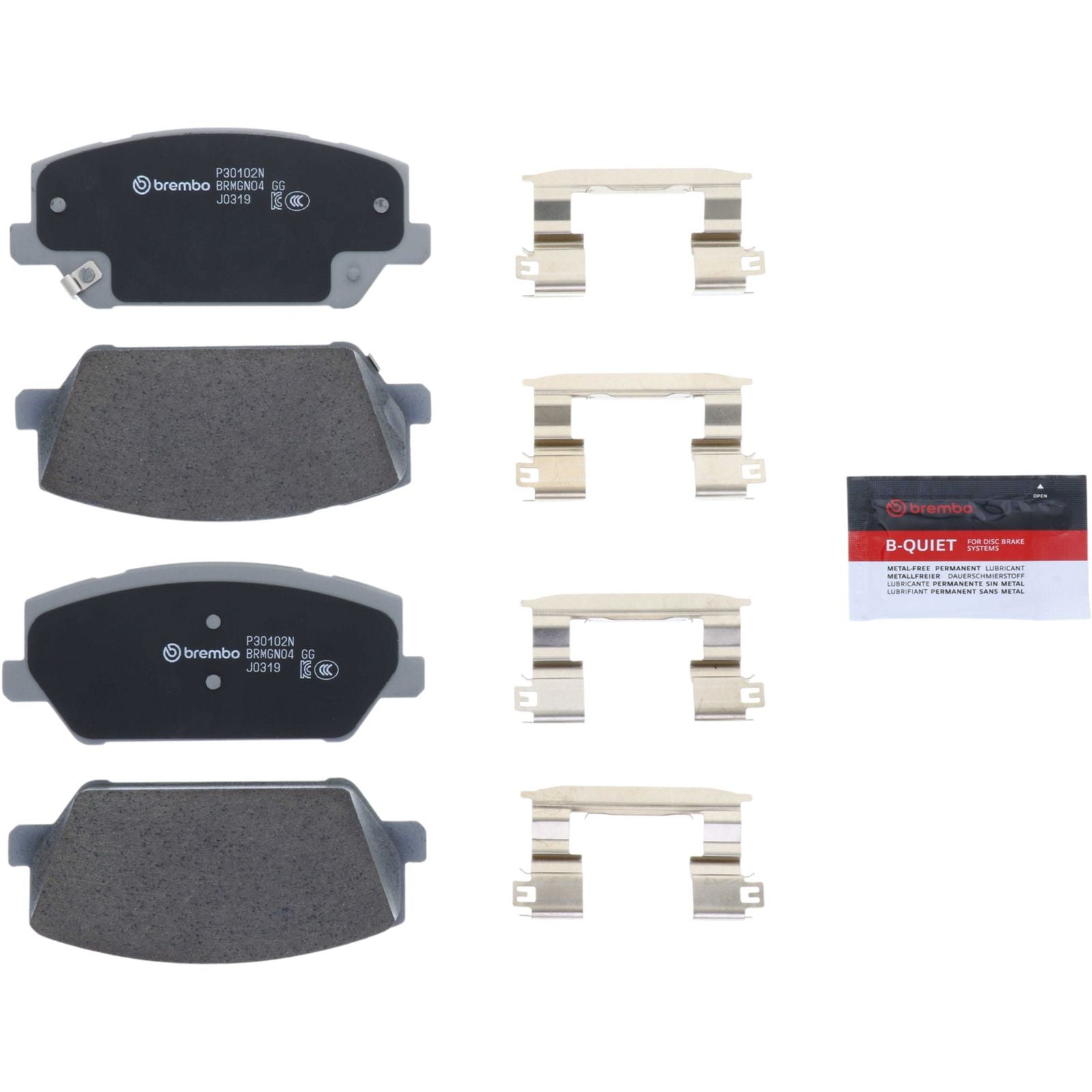 PRIME Ceramic Front Disc Brake Pad Set - P30102N_26