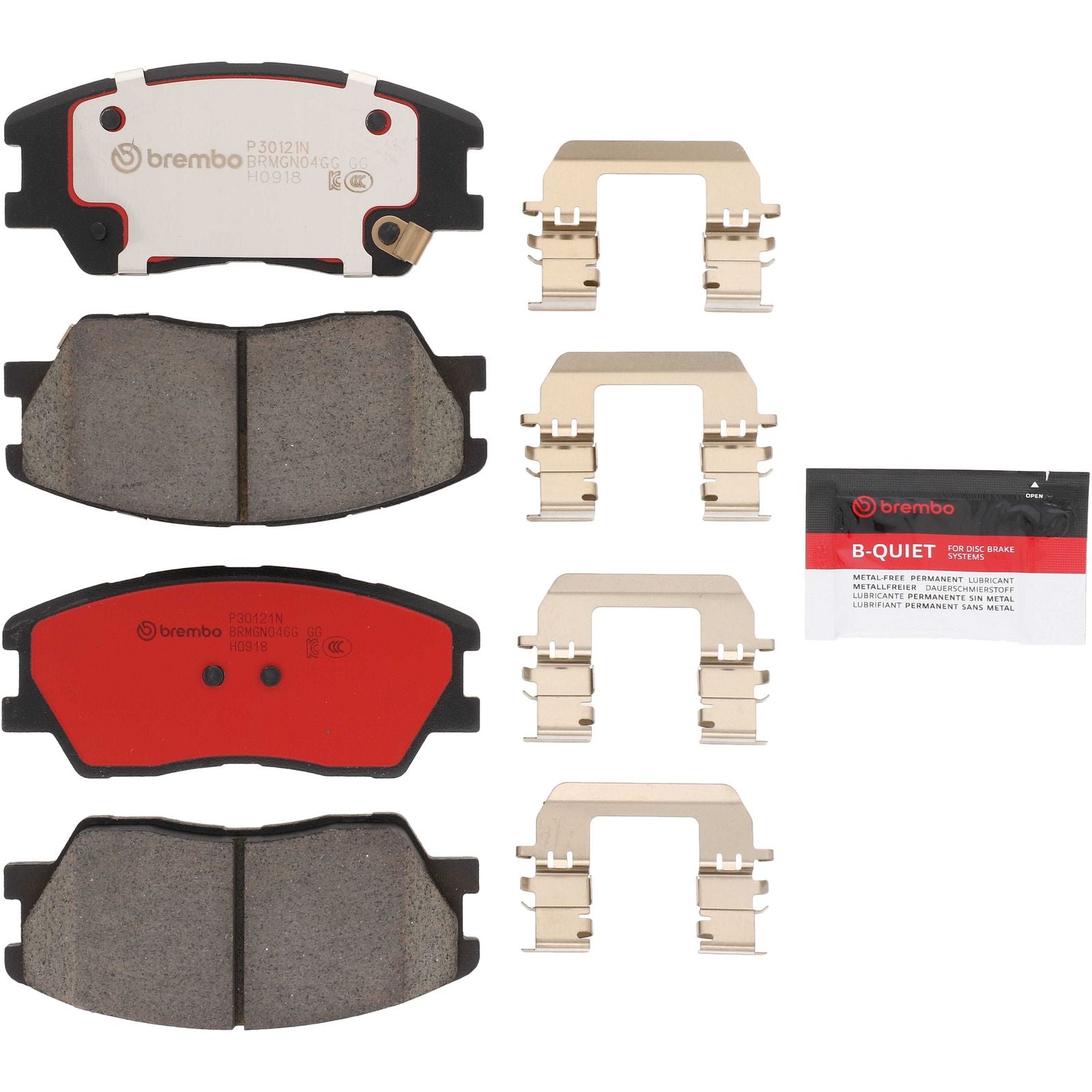 PRIME Ceramic Front Disc Brake Pad Set - P30121N_02