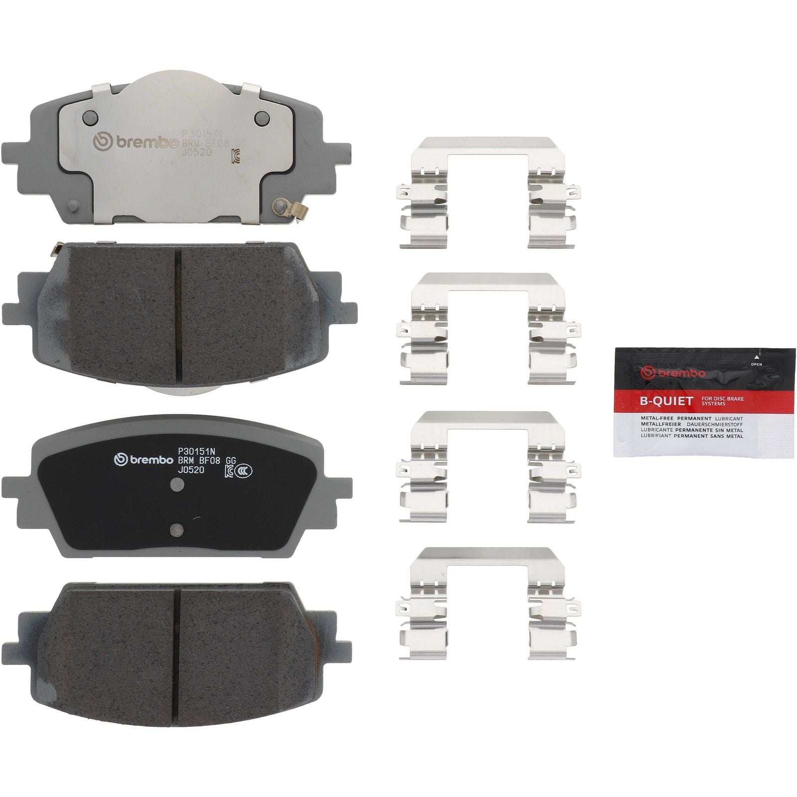 PRIME Ceramic Front Disc Brake Pad Set - P30151N_02
