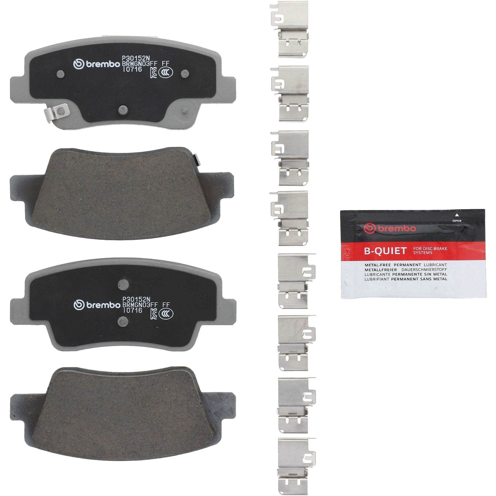 PRIME Ceramic Front Disc Brake Pad Set - P30152N_02