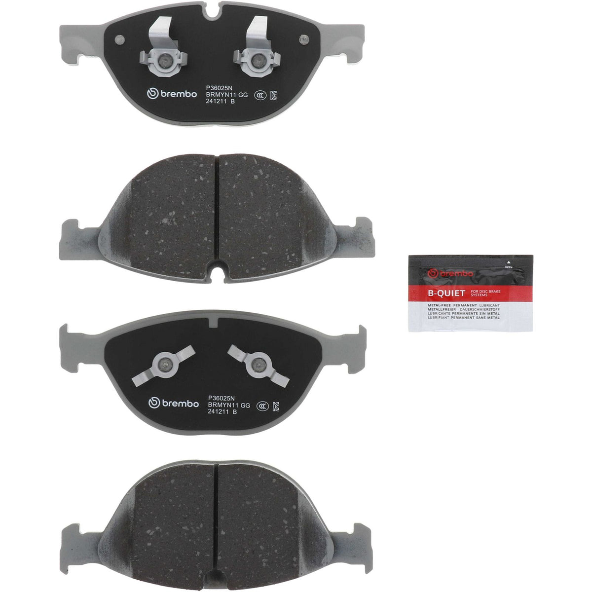PRIME Ceramic Front Disc Brake Pad Set - P36025N_01