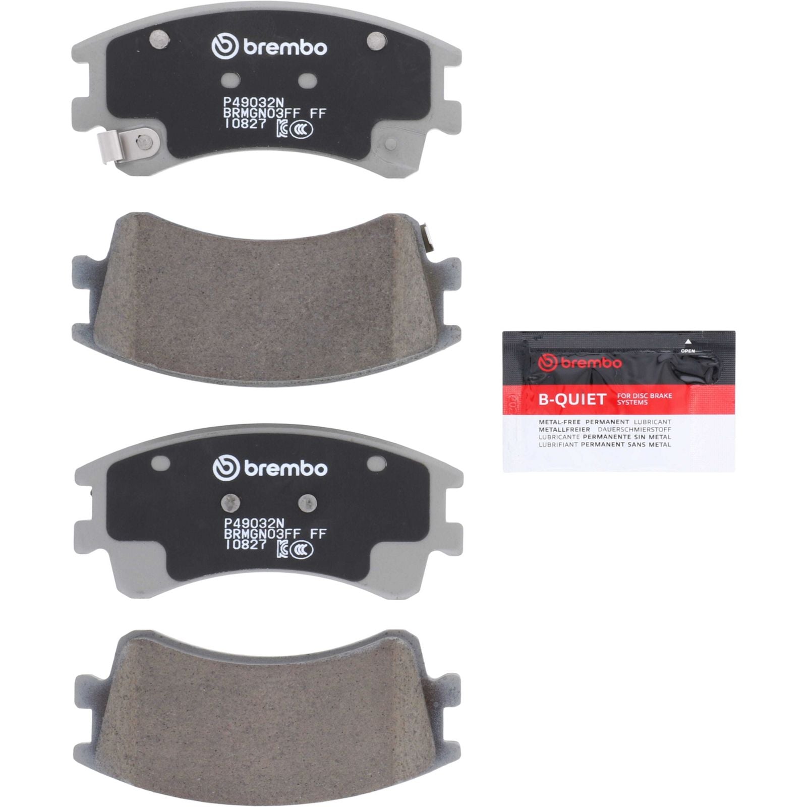 PRIME Ceramic Front Disc Brake Pad Set - P49032N_01