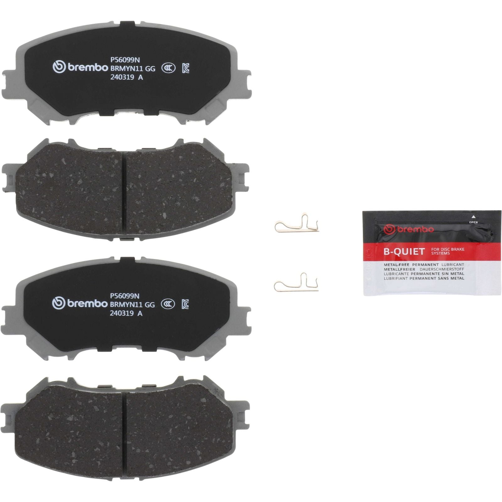 PRIME Ceramic Front Disc Brake Pad Set - P56099N_05