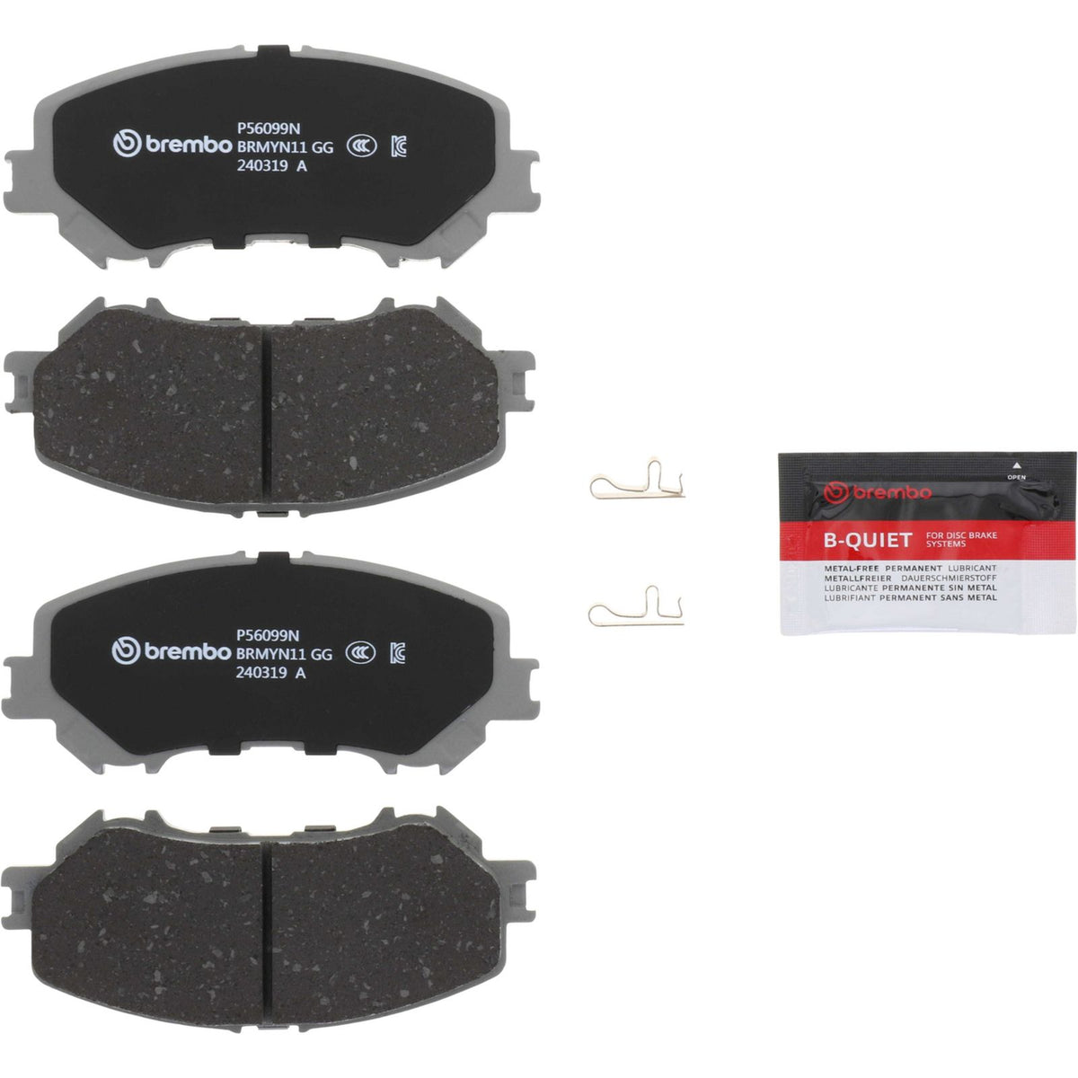 PRIME Ceramic Front Disc Brake Pad Set - P56099N_05