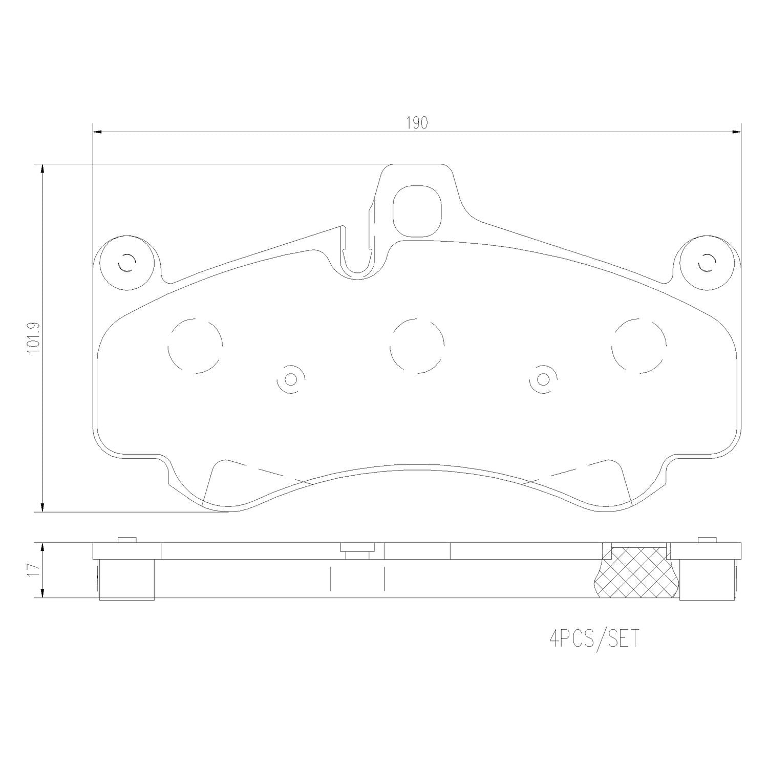 PRIME Ceramic Front Disc Brake Pad Set - P65032N_01