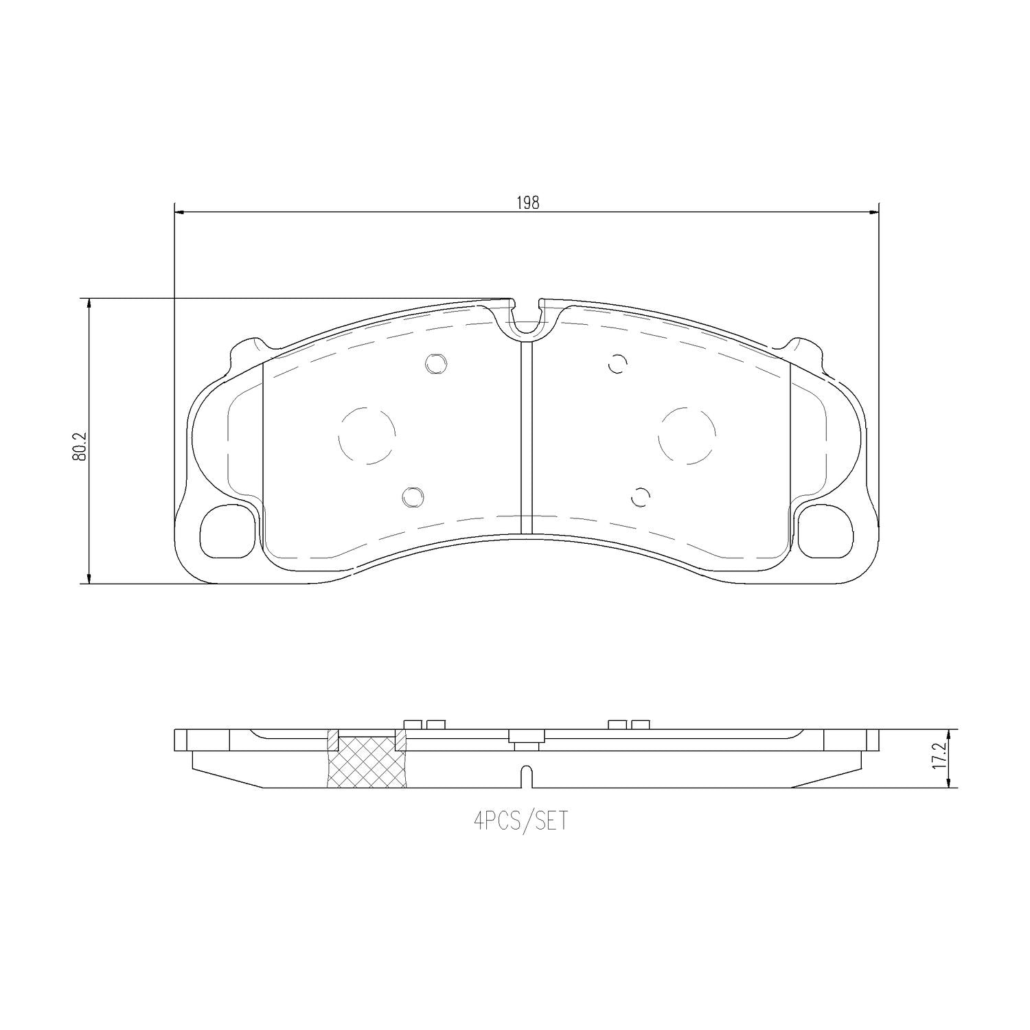 PRIME Ceramic Front Disc Brake Pad Set - P65045N_01