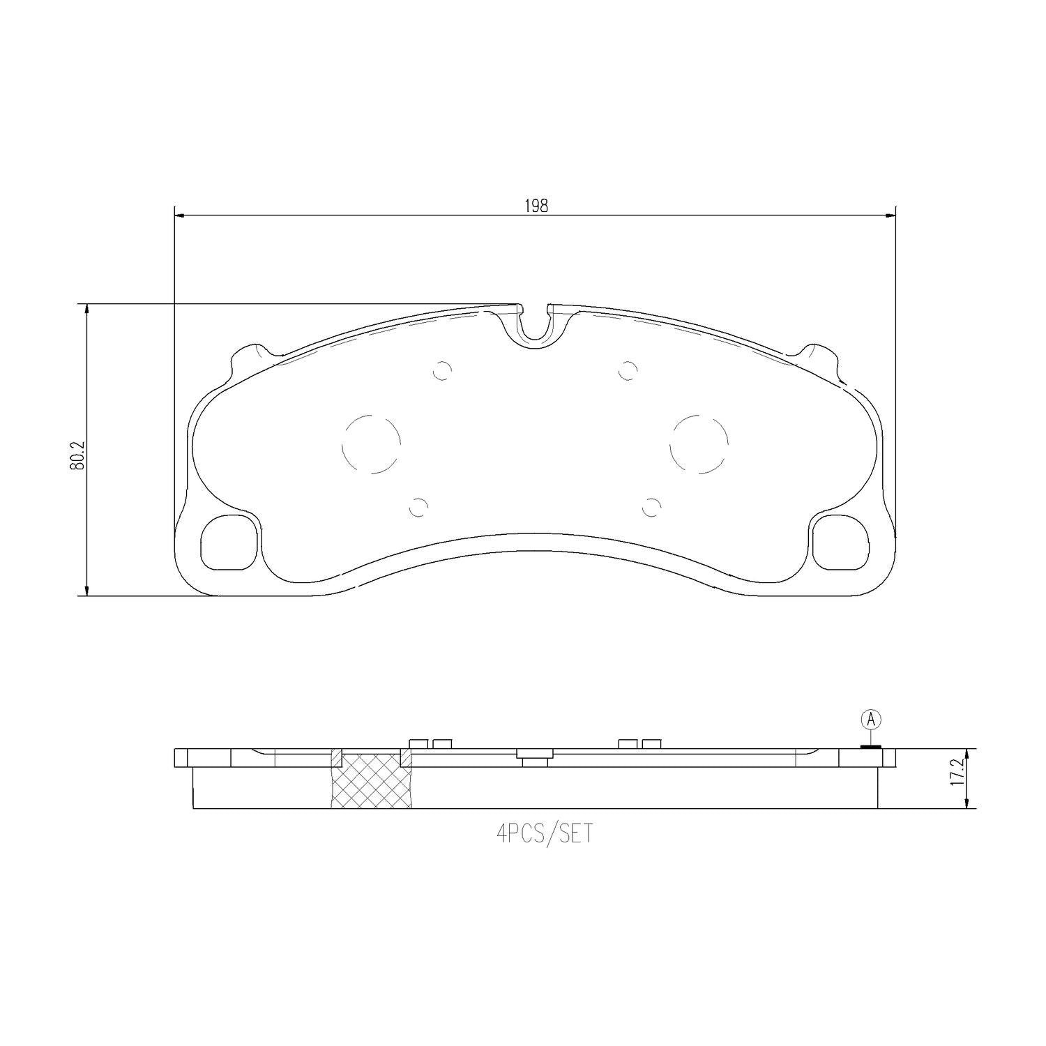 PRIME Ceramic Front Disc Brake Pad Set - P65048N_01