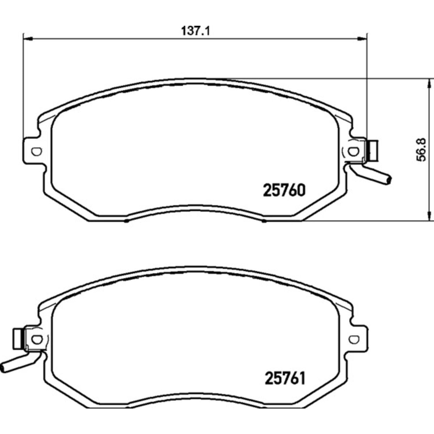 PRIME Ceramic Front Disc Brake Pad Set - P78027N_01