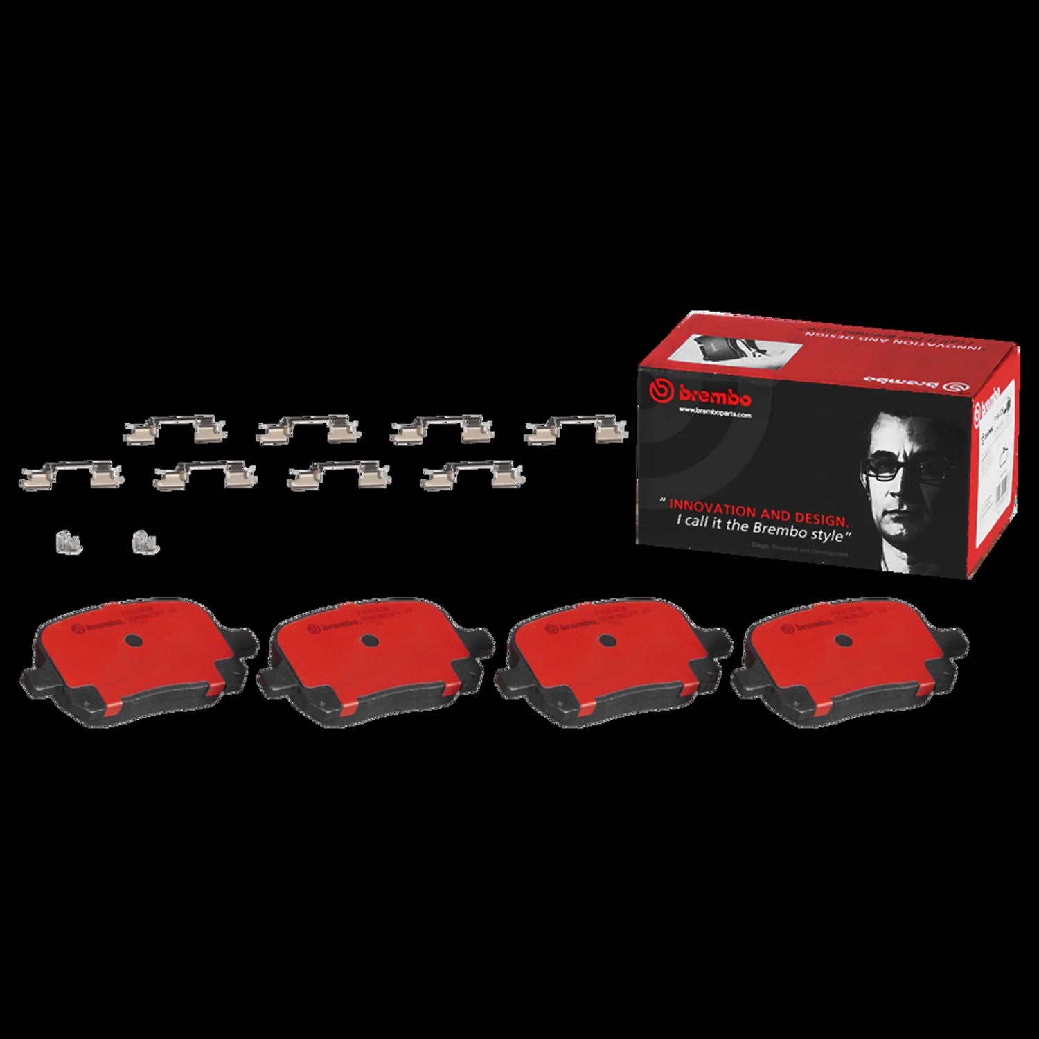 PRIME Ceramic Front Disc Brake Pad Set - P83040N_02