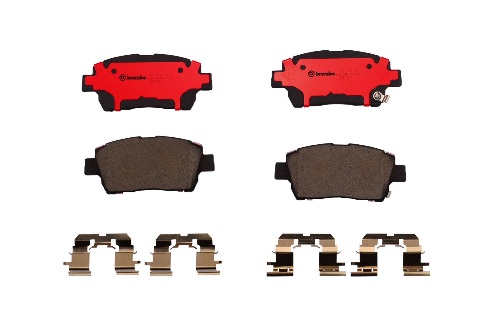 PRIME Ceramic Front Disc Brake Pad Set - P83051N_01