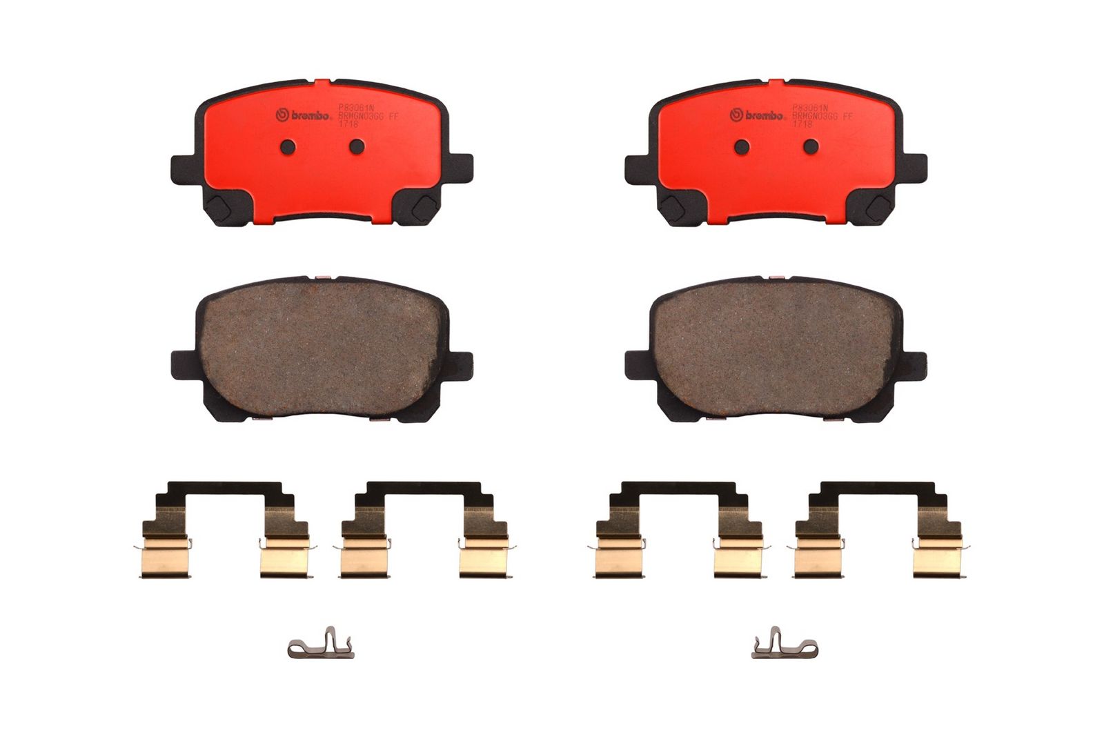 PRIME Ceramic Front Disc Brake Pad Set - P83061N_01