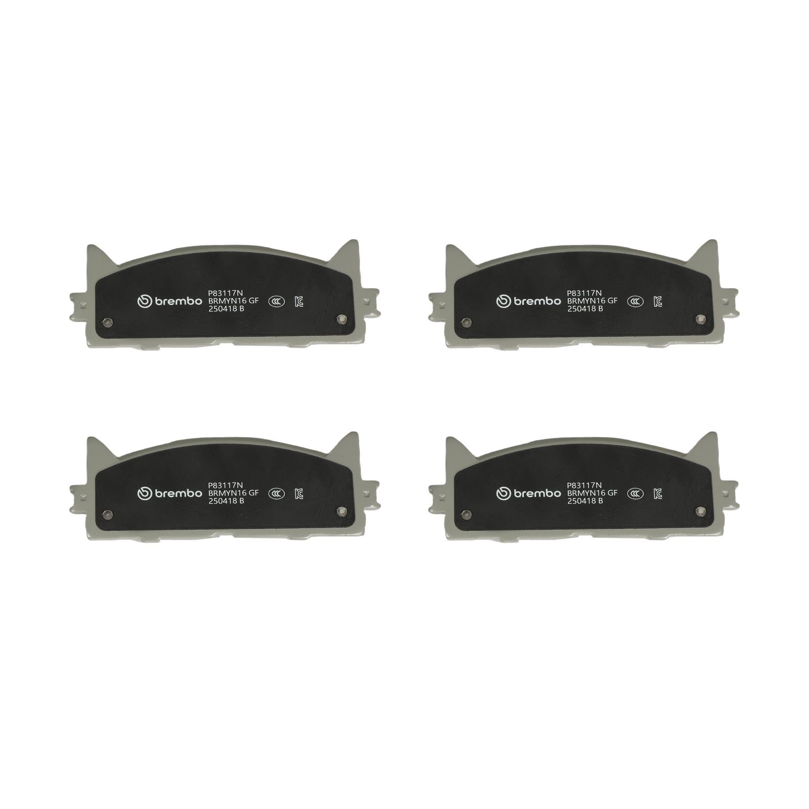 PRIME Ceramic Front Disc Brake Pad Set P83117N | Brembostore
