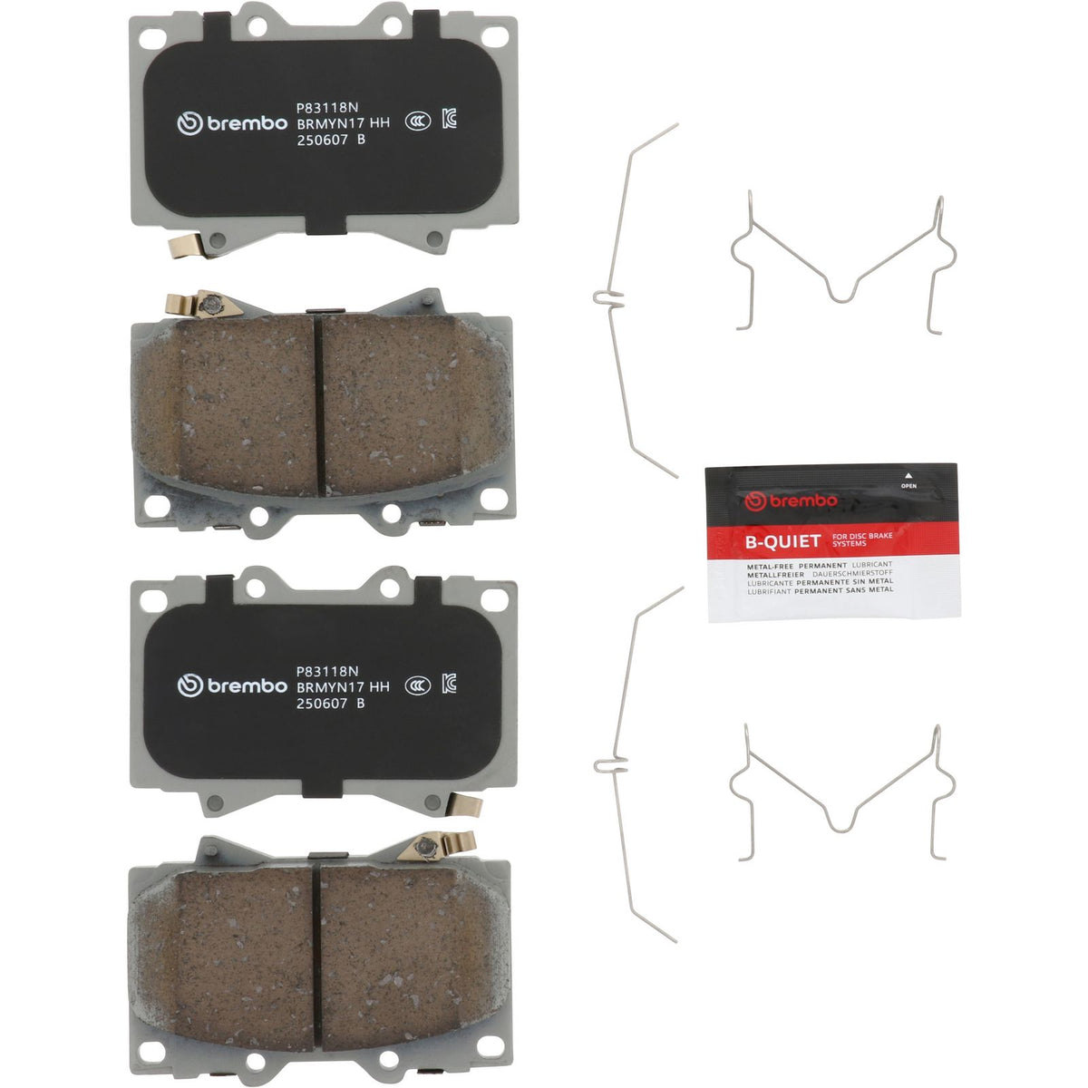 PRIME Ceramic Front Disc Brake Pad Set - P83118N_02