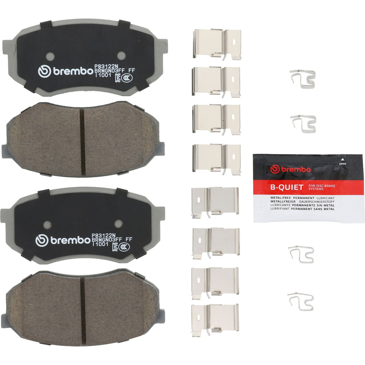 PRIME Ceramic Front Disc Brake Pad Set - P83122N_02