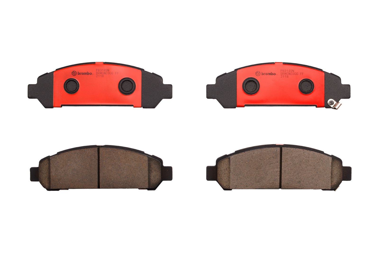 PRIME Ceramic Front Disc Brake Pad Set - P83149N_01