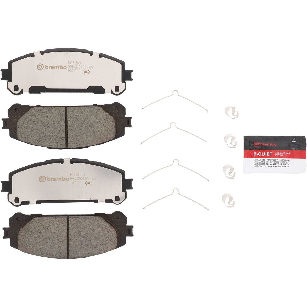 PRIME Ceramic Front Disc Brake Pad Set - P83188N_02
