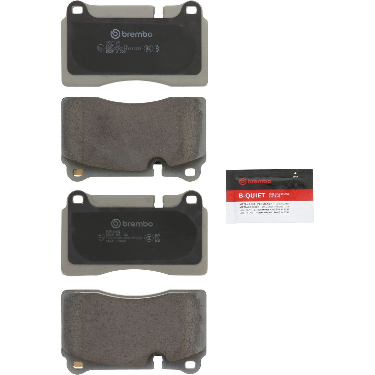 PRIME Ceramic Front Disc Brake Pad Set - P85116N_02