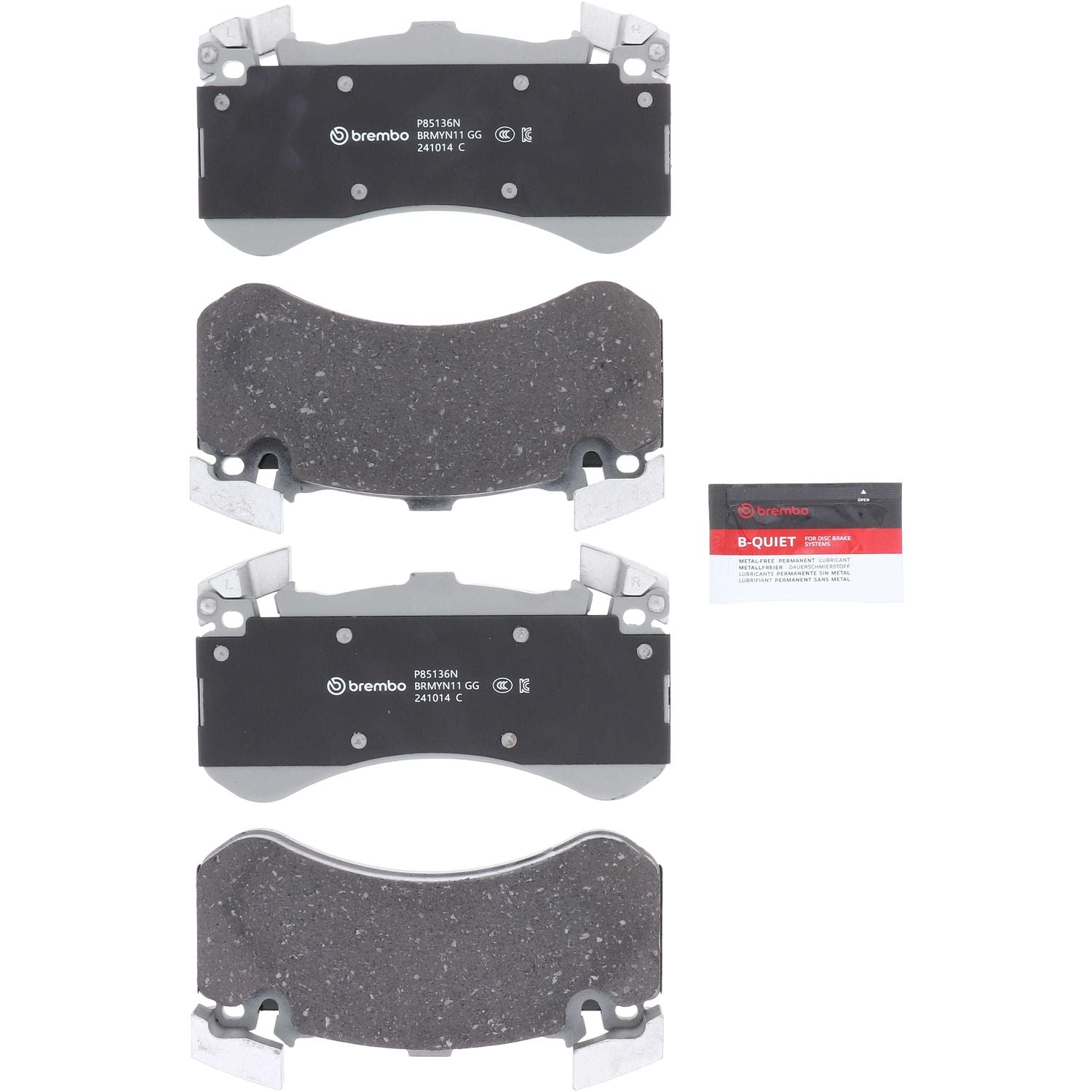 PRIME Ceramic Front Disc Brake Pad Set - P85136N_01