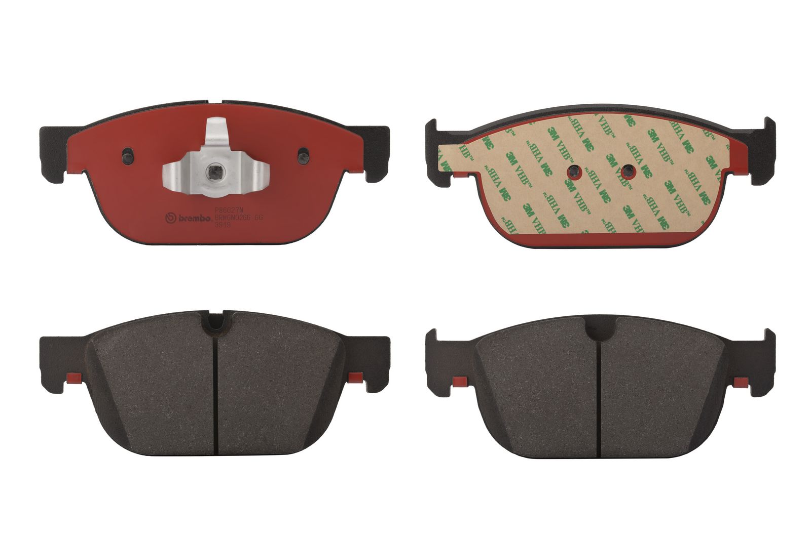PRIME Ceramic Front Disc Brake Pad Set - P86027N_01