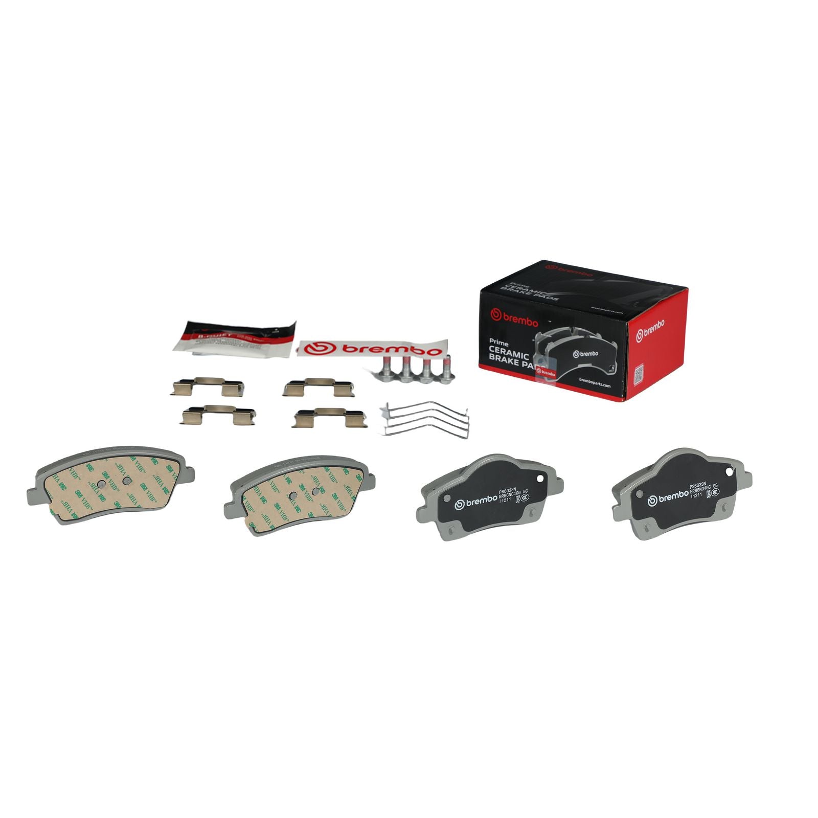 PRIME Ceramic Front Disc Brake Pad Set - P86033N_01