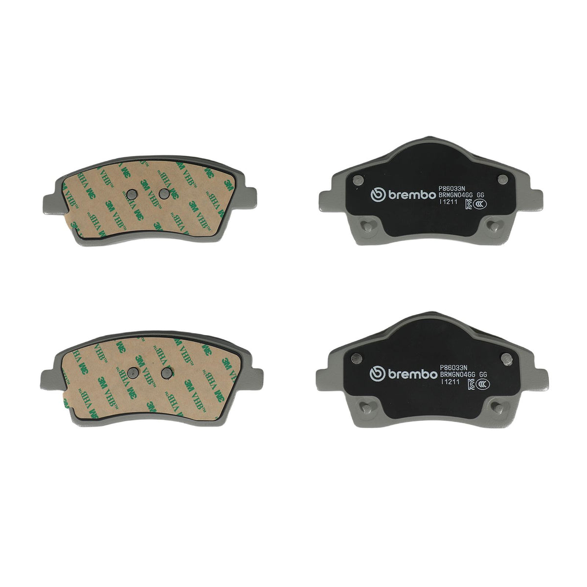 PRIME Ceramic Front Disc Brake Pad Set - P86033N_04