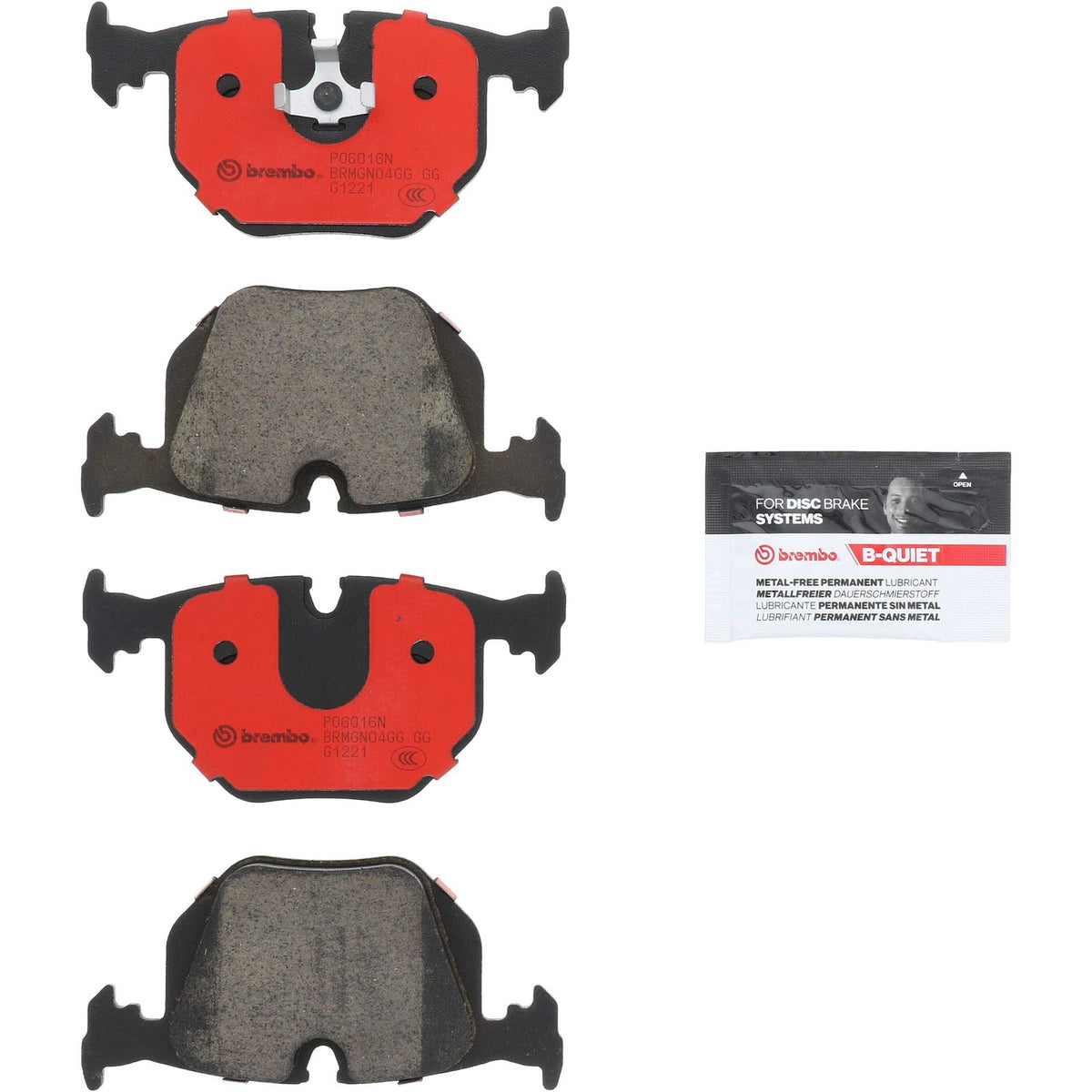 PRIME Ceramic Rear Disc Brake Pad Set - P06016N_26
