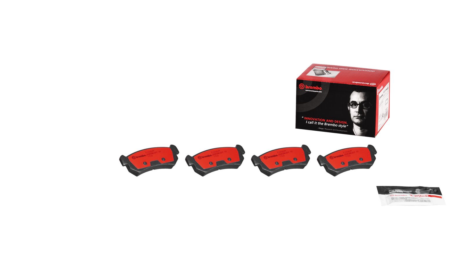 PRIME Ceramic Rear Disc Brake Pad Set - P10001N_01