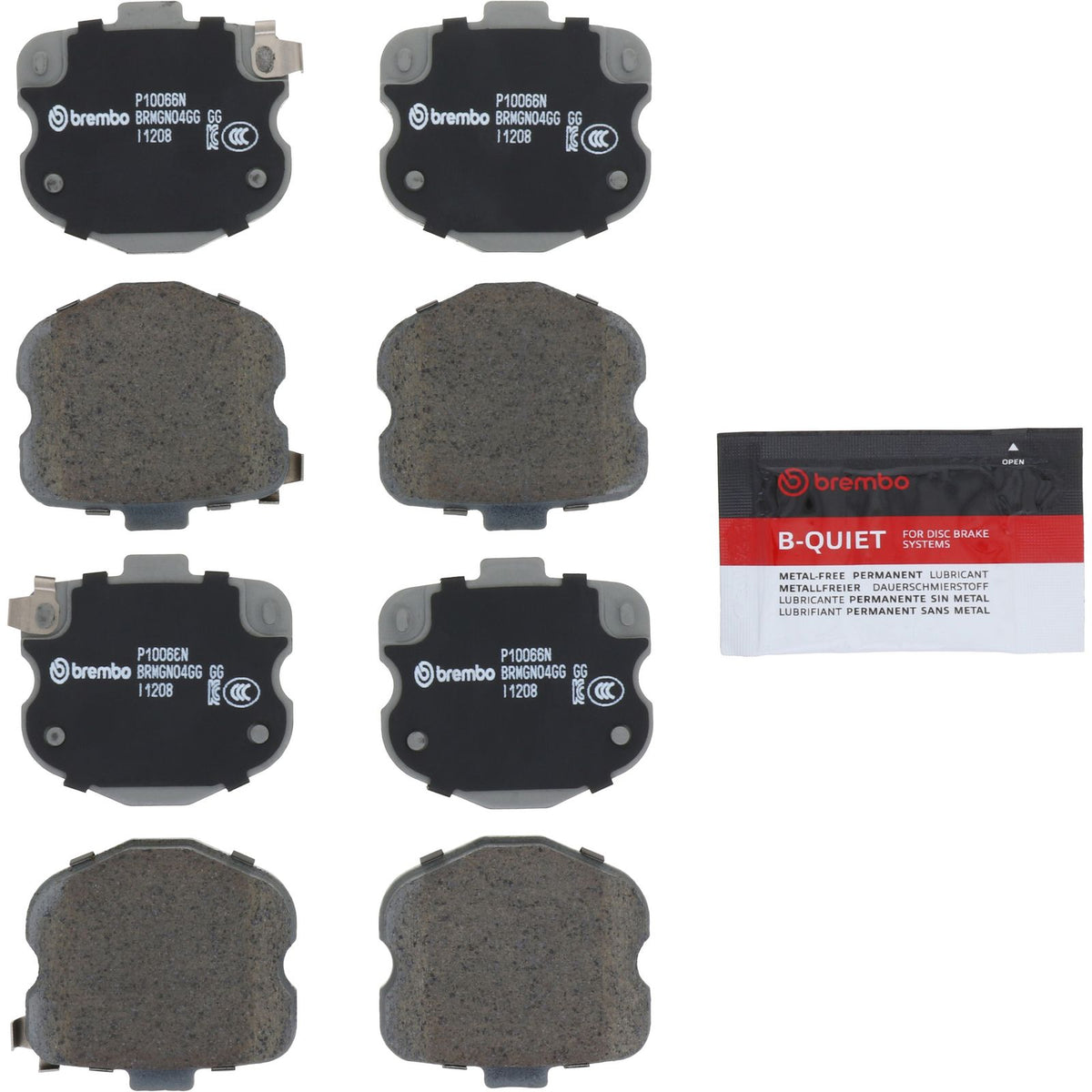 PRIME Ceramic Rear Disc Brake Pad Set - P10066N_03