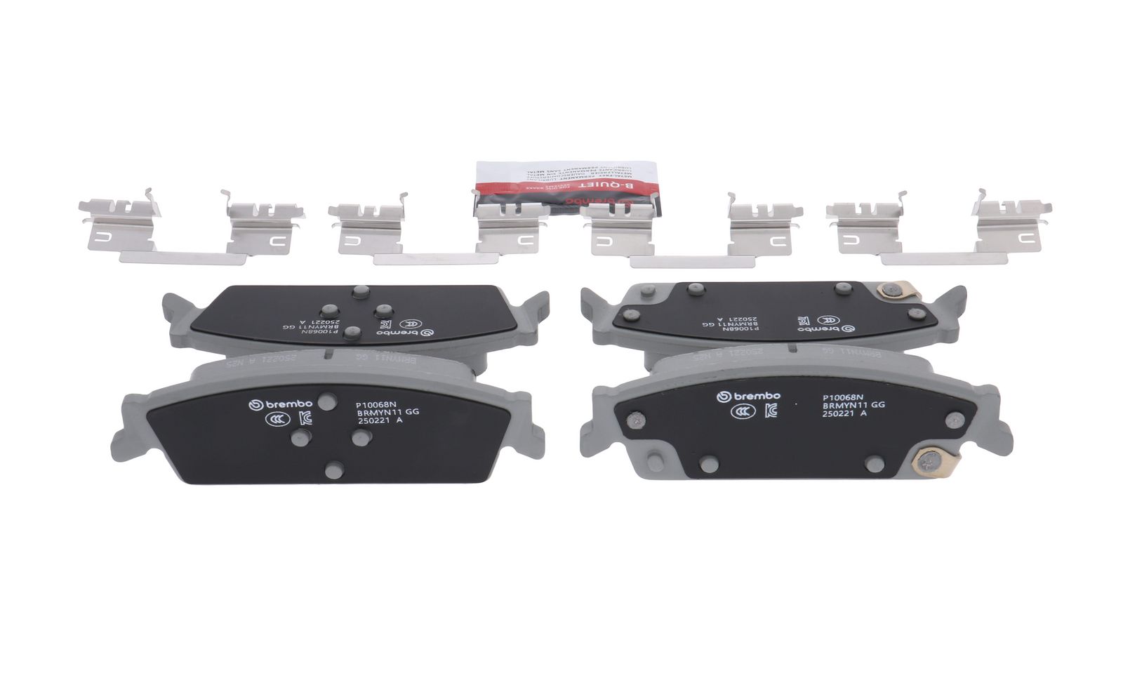 PRIME Ceramic Rear Disc Brake Pad Set - P10068N_14