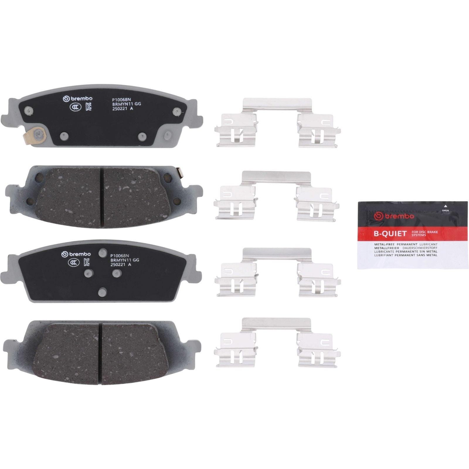 PRIME Ceramic Rear Disc Brake Pad Set - P10068N_26