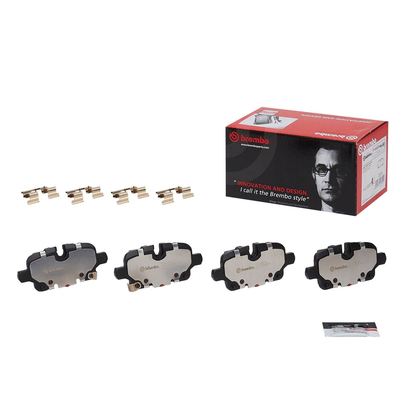 PRIME Ceramic Rear Disc Brake Pad Set - P10083N_01