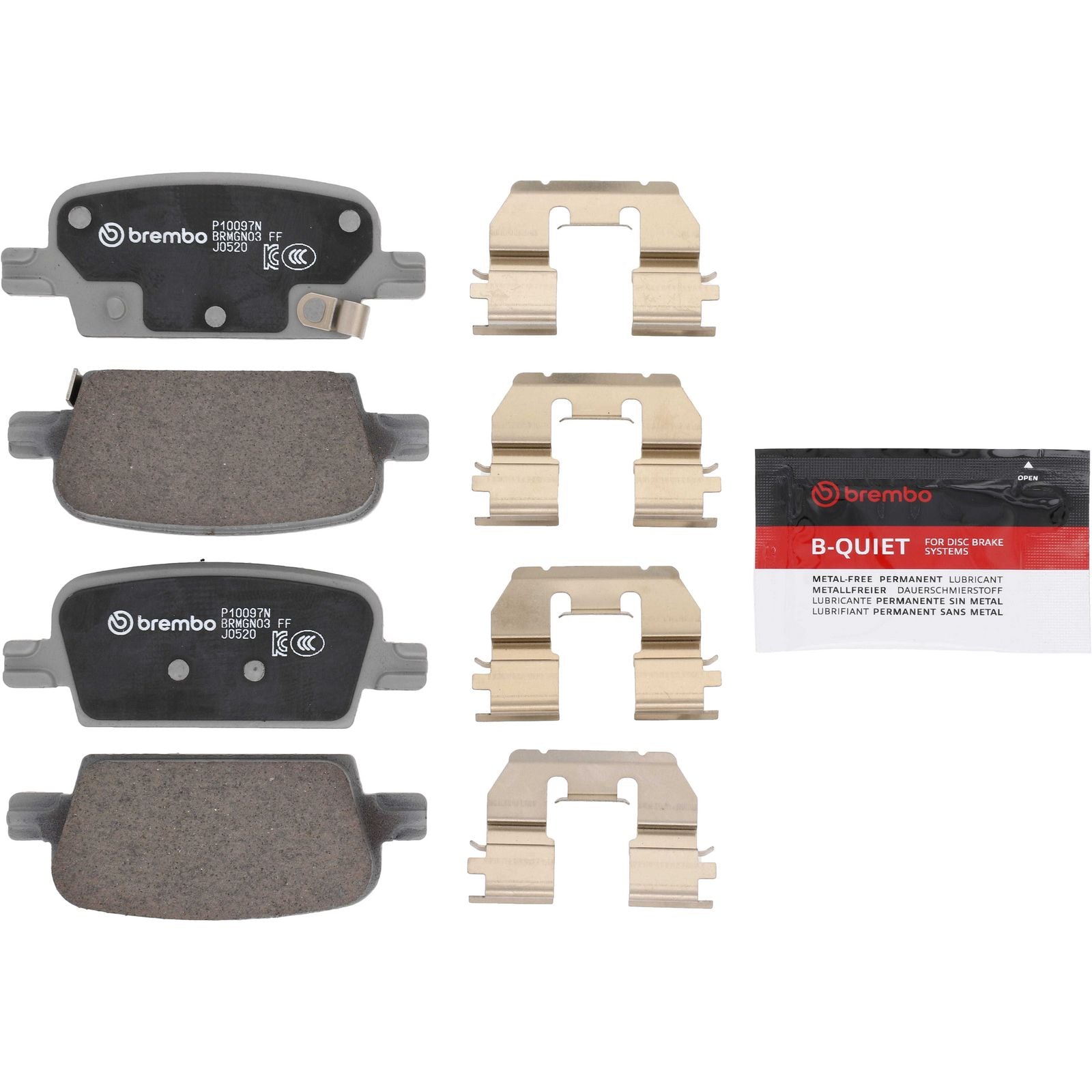 PRIME Ceramic Rear Disc Brake Pad Set - P10097N_01