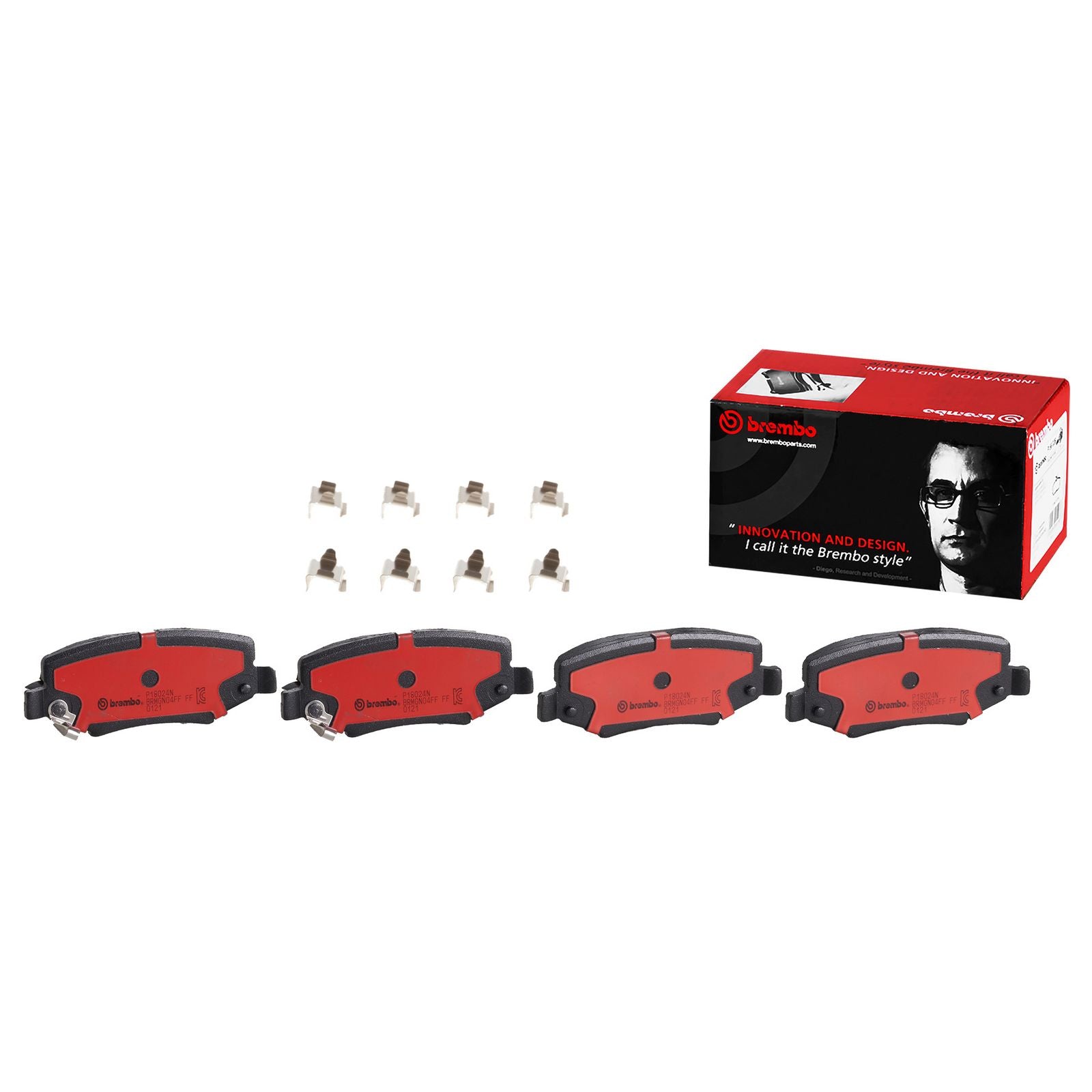 PRIME Ceramic Rear Disc Brake Pad Set - P18024N_01