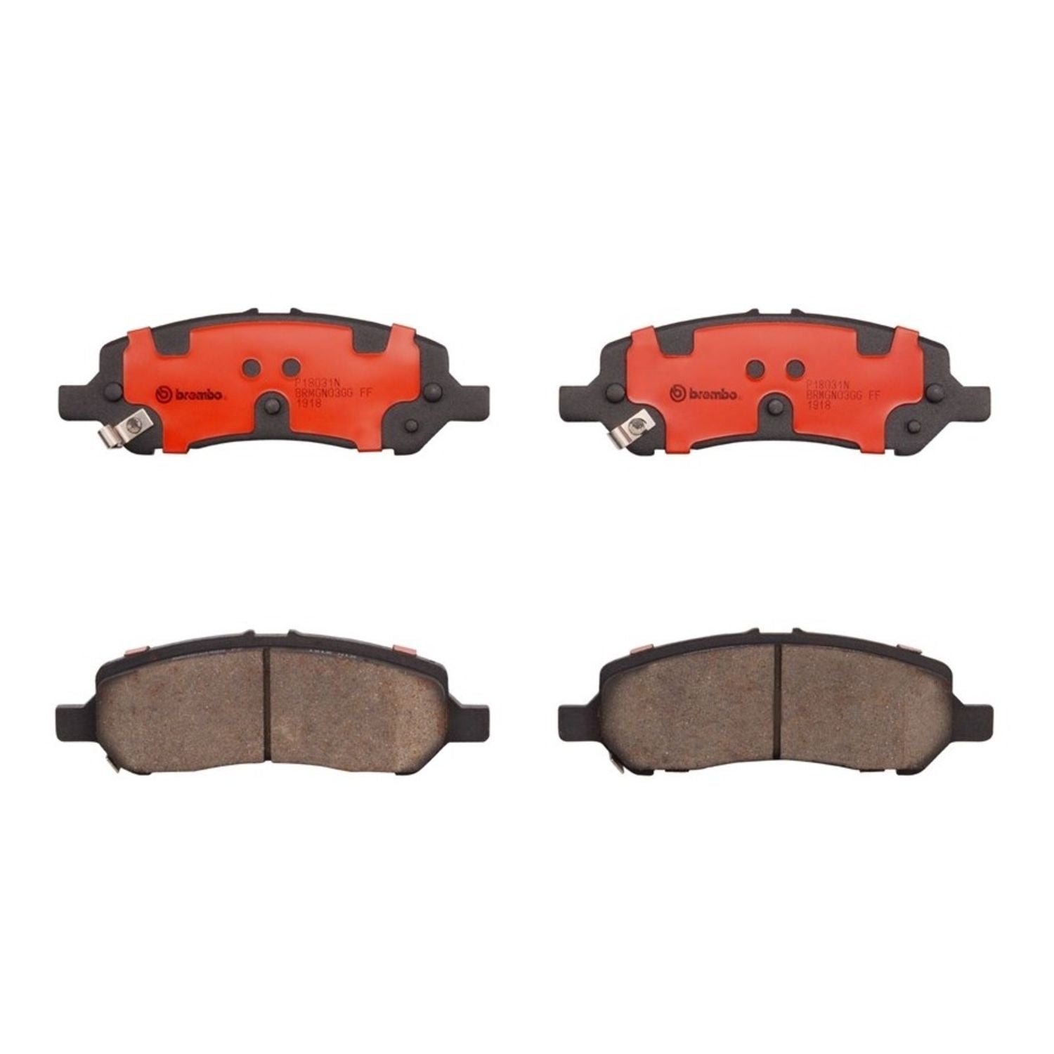 PRIME Ceramic Rear Disc Brake Pad Set - P18031N_01