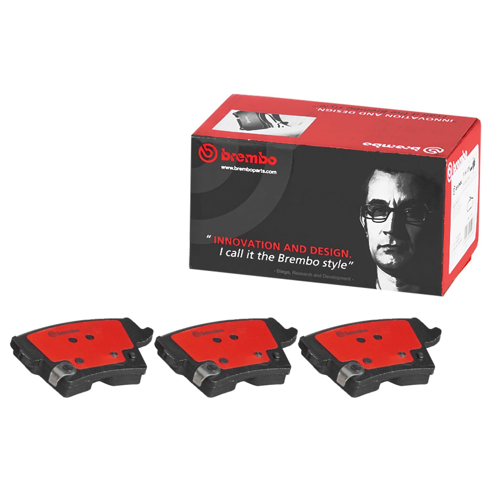 PRIME Ceramic Rear Disc Brake Pad Set - P18033N_01