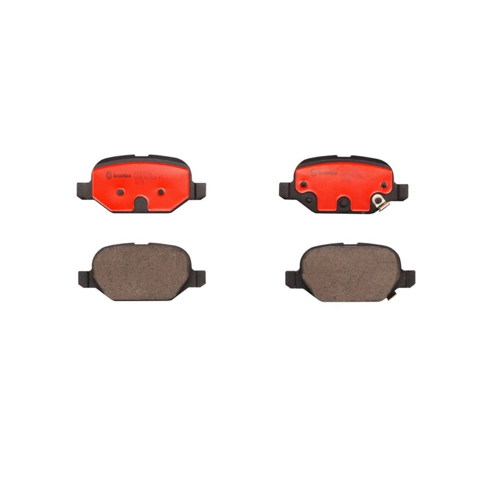 PRIME Ceramic Rear Disc Brake Pad Set - P23151N_01
